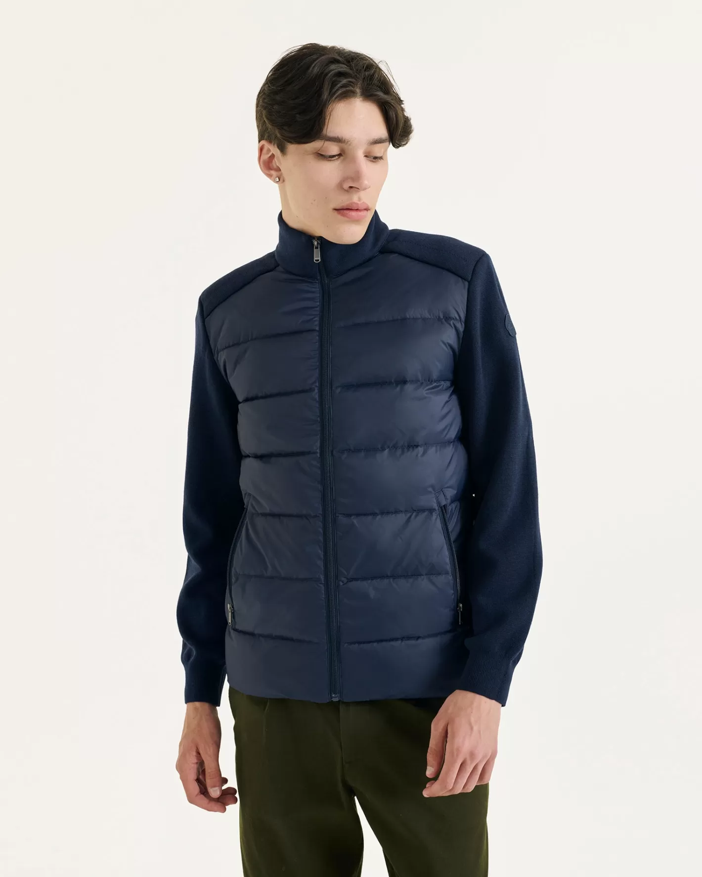 JOTT Doudoune bi-matière en mailles Fargo MARINE Fashion