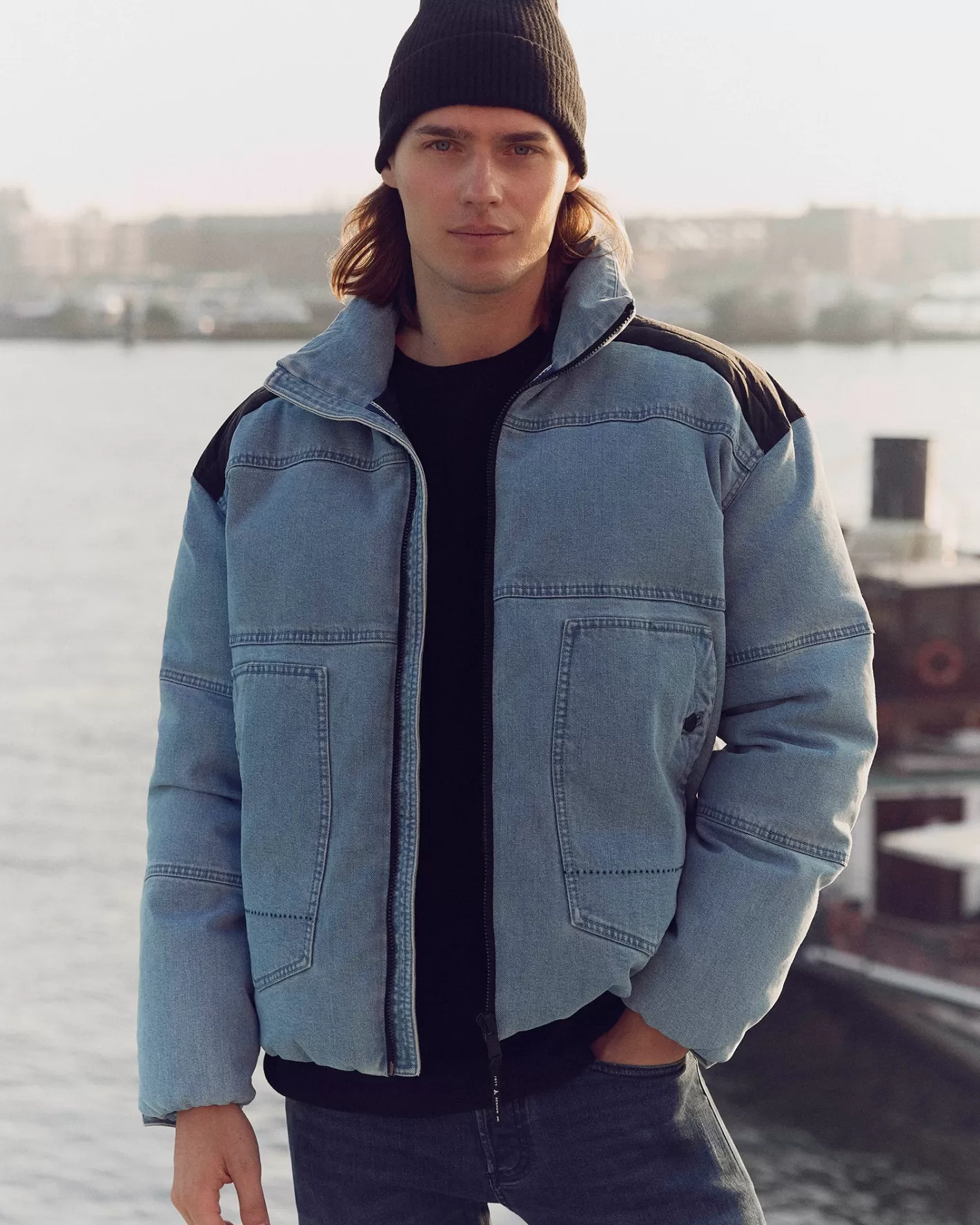 JOTT Doudoune 'Puffer' Light denim jeans Aero MNW x DENHAM YJEANSCLAIR Discount