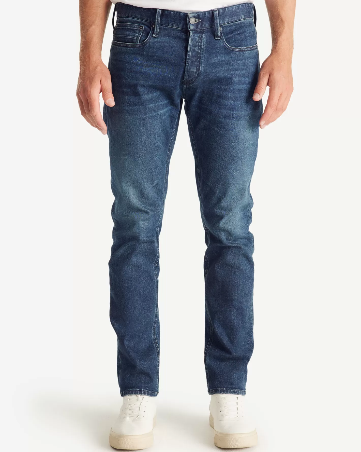 JOTT Jean homme coupe slim Bleu moyen Razor x DENHAM AJEANSBLEUMOYEN Cheap