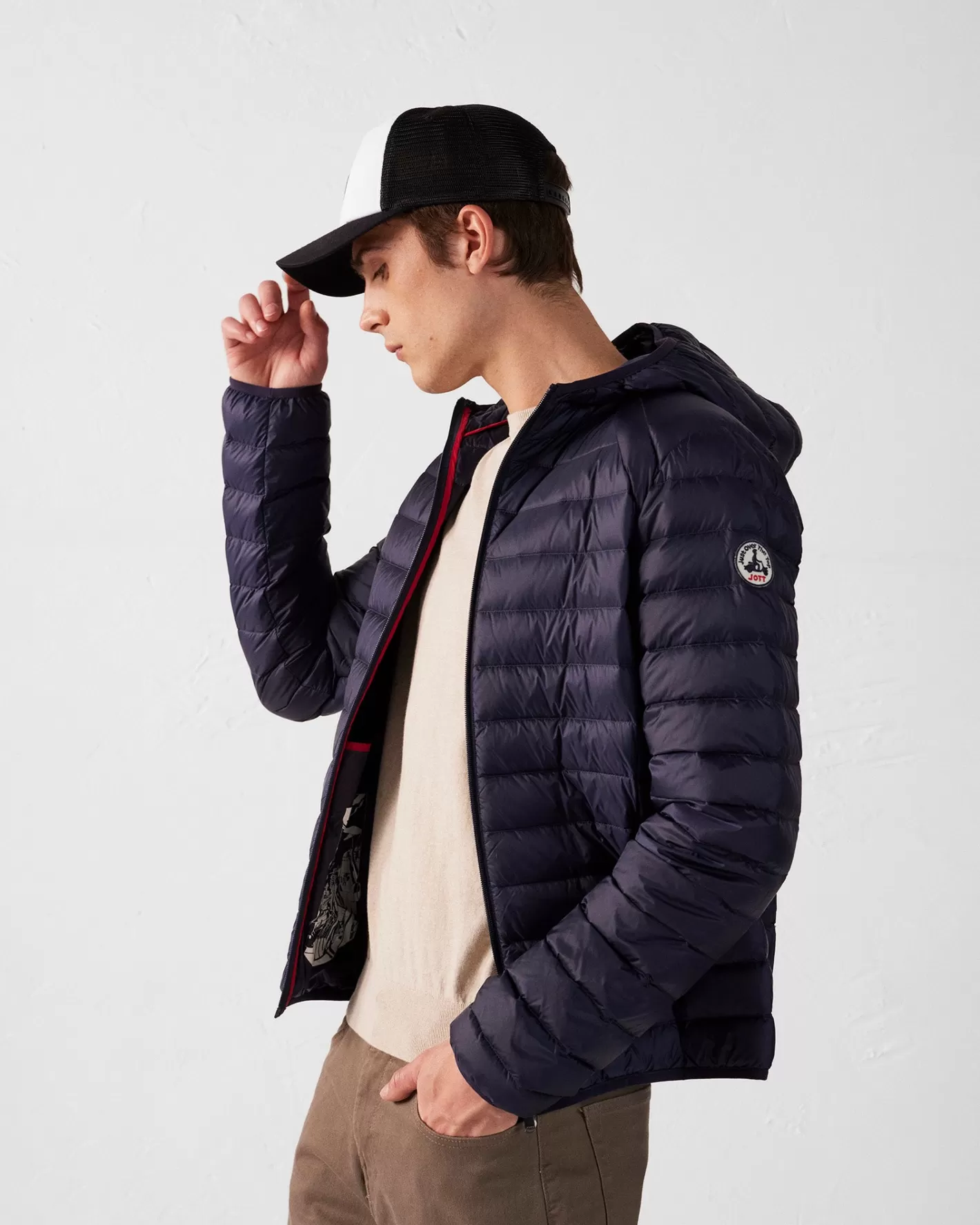 JOTT Nico lightweight hooded down jacket MARINE Cheap