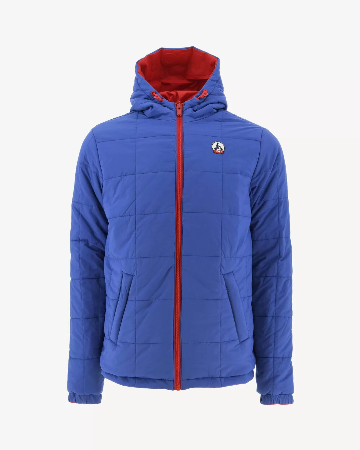 JOTT Reversible Ultralight down jacket with hood Bright red/Dark denim Vigo Online